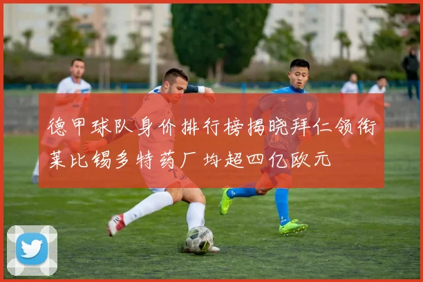 德甲球队身价排行榜揭晓拜仁领衔莱比锡多特药厂均超四亿欧元
